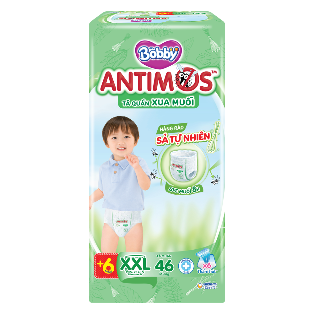 Bỉm quần Bobby ANTIMOS XXL 46