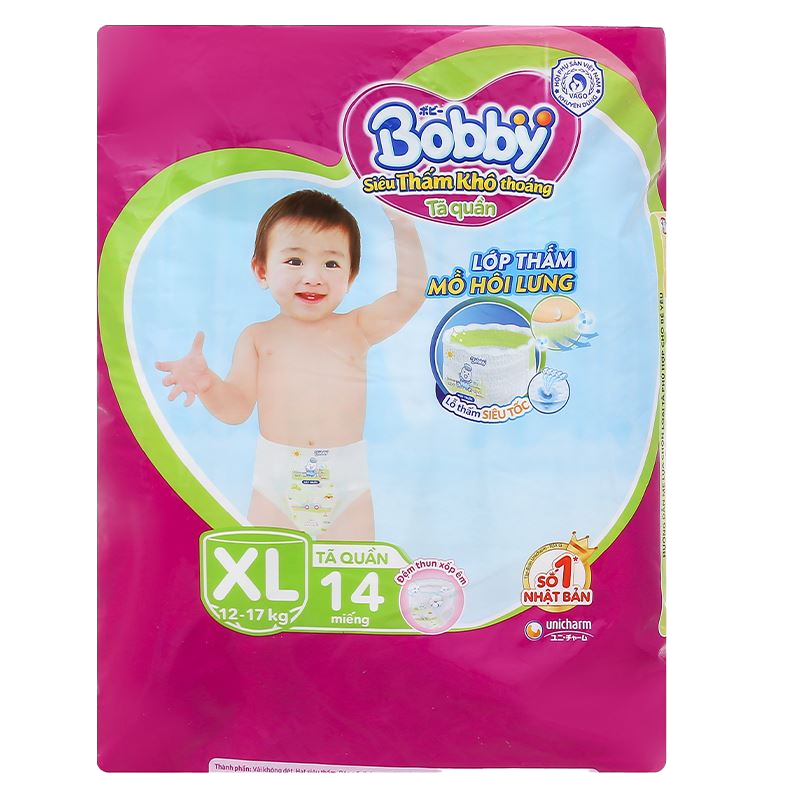 Tã quần Bobby XL 14
