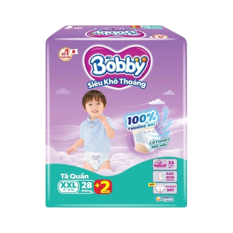 Bỉm quần Bobby XXL 28