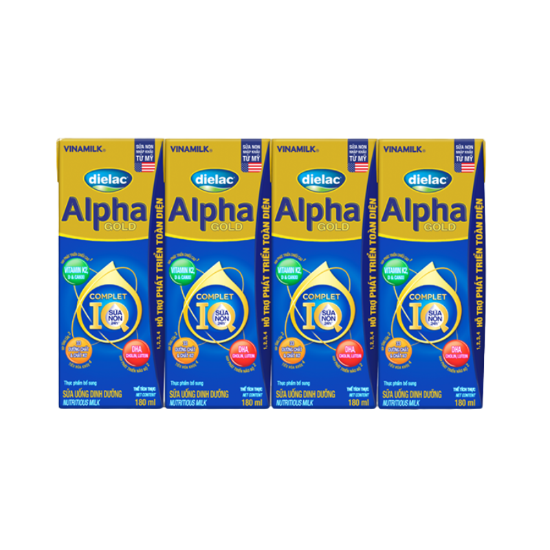 Dielac Alpha Gold 180ml (Lốc)