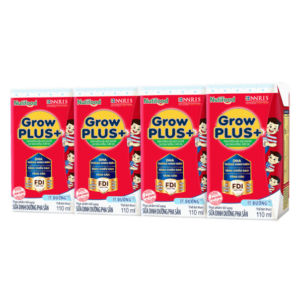 Sữa Grow Plus Ít Đường 110ml