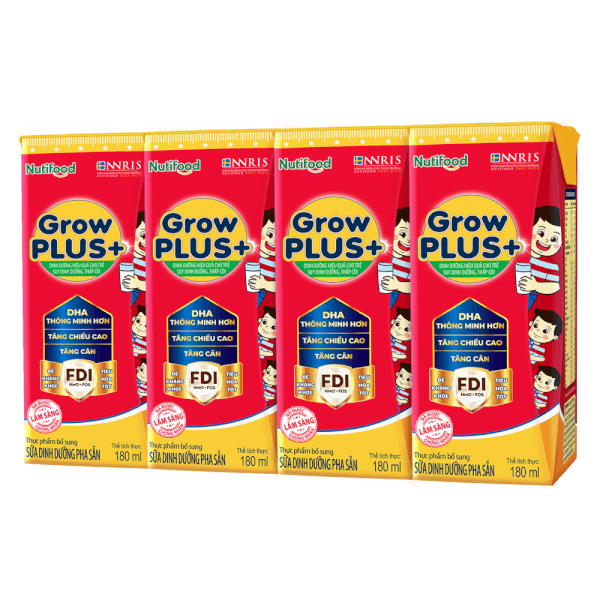 Sữa Grow Plus Đỏ 180ml