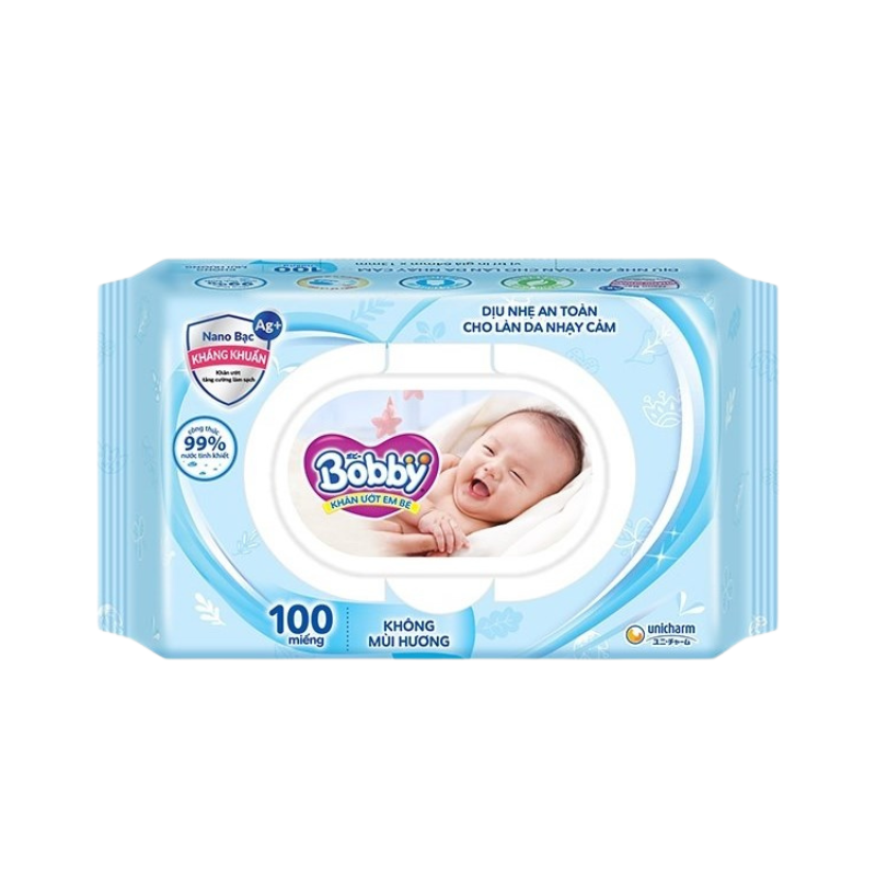 Combo khăn ướt Bobby 100 tờ