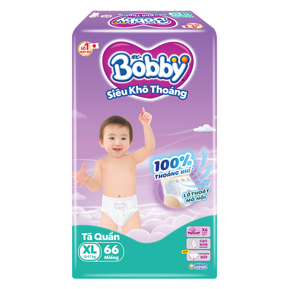 Tã quần Bobby XL 66