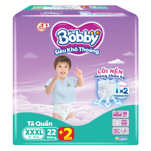 Tã quần Bobby XXXL 22+2